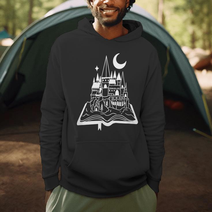 Book Lover Fantasy Fairy Tales Castle Christmas Reading Fan Men Hoodie