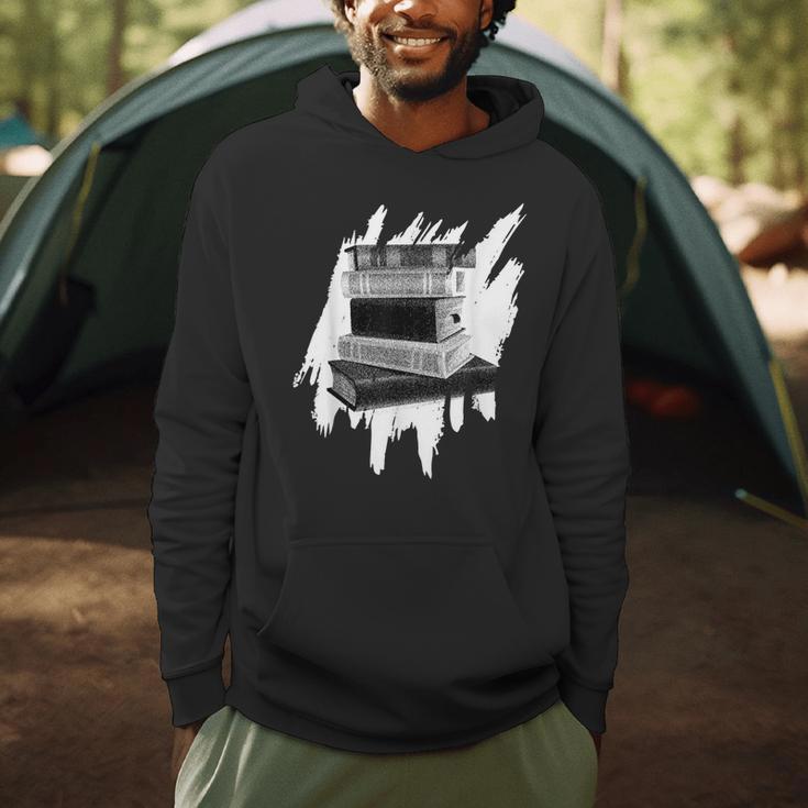 Book Reading Library Books Reader Bookworm Men Hoodie