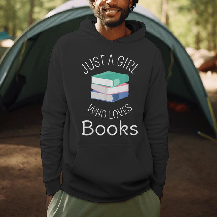 Bookish Women Bookworm Librarian Just a Girl Who Loves Books Men Hoodie