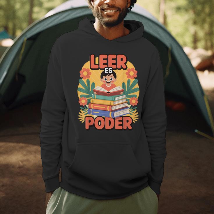 Books Bring Power Leer ES Poder Hispanic Pride Reading Men Hoodie Books Bring Power Leer ES Poder Hispanic Pride Reading Men Hoodie