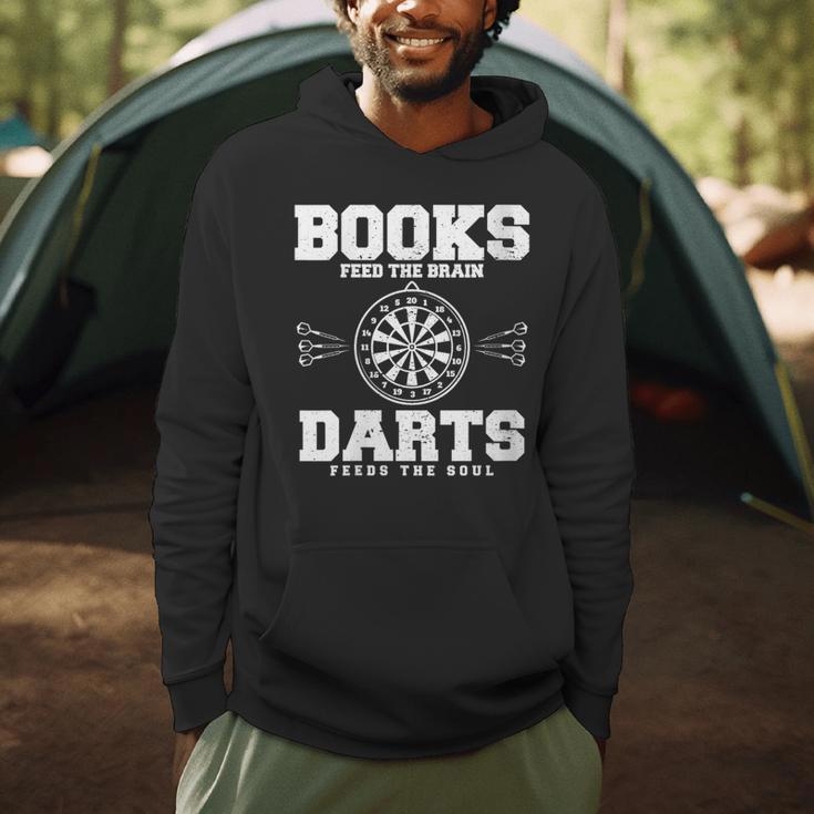 Books Feed The Brain Darts Feeds The Soul Men Hoodie Books Feed The Brain Darts Feeds The Soul Men Hoodie