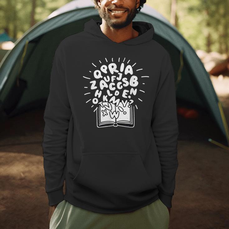 Books Reading Book Lover Alphabet Literature Reader Men Hoodie Books Reading Book Lover Alphabet Literature Reader Men Hoodie