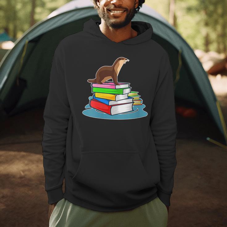 Books Sea Otter Teacher Men Hoodie