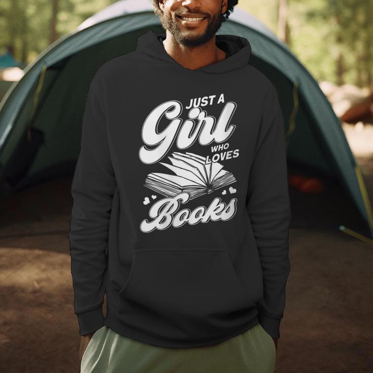 Bookworm Book Reading Just A Girl Who Loves To Read Books Men Hoodie