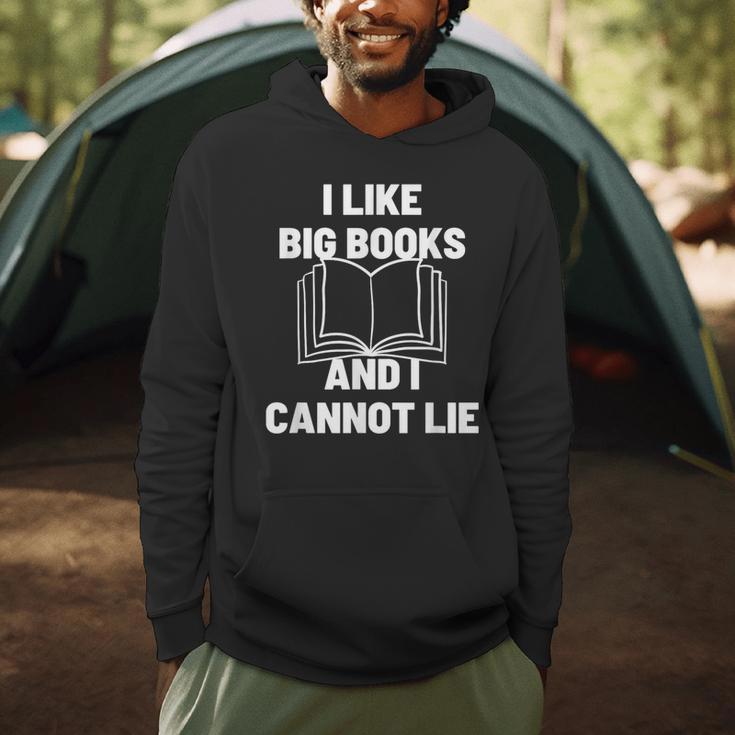 Bookworm Pun I Like Big Books And I Cannot Lie Reading Men Hoodie