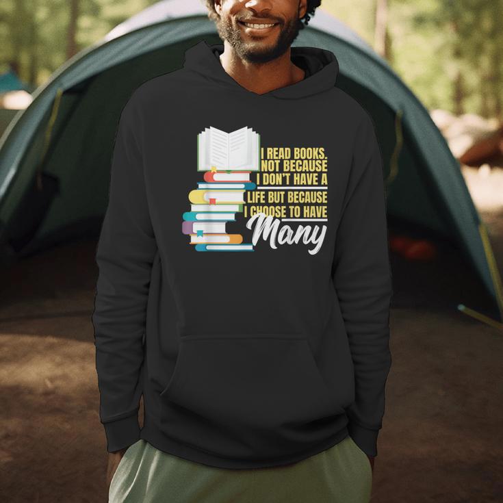 Bookworm Shirt I Read Books Reader Nerd Men Hoodie
