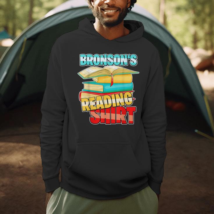 Bronson's Reading Shirt Personalized Book Reading Men Hoodie
