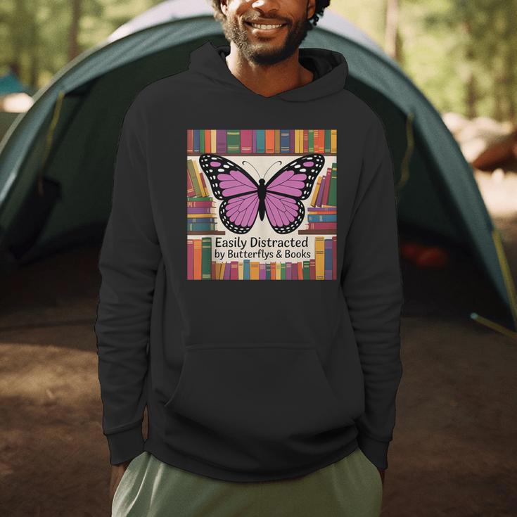 Butterfly Decor Book Butterfly Party Favors Purple Butterfly Men Hoodie
