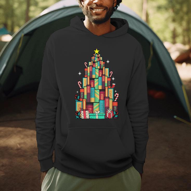 Christmas Book Tree Holiday Loves Reading Bookworm Men Hoodie Christmas Book Tree Holiday Loves Reading Bookworm Men Hoodie