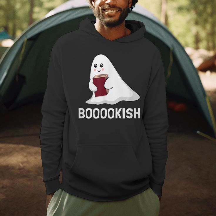 Cute Bookish Halloween Ghost Readers And Book Lovers Men Hoodie