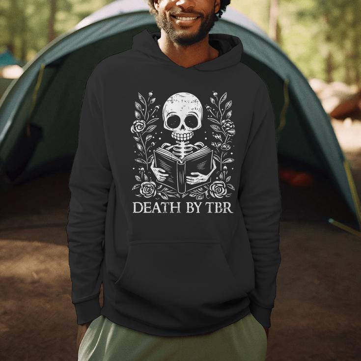 Death By TBR Reading Book Lover Bookworm Bibliophile Reader Men Hoodie