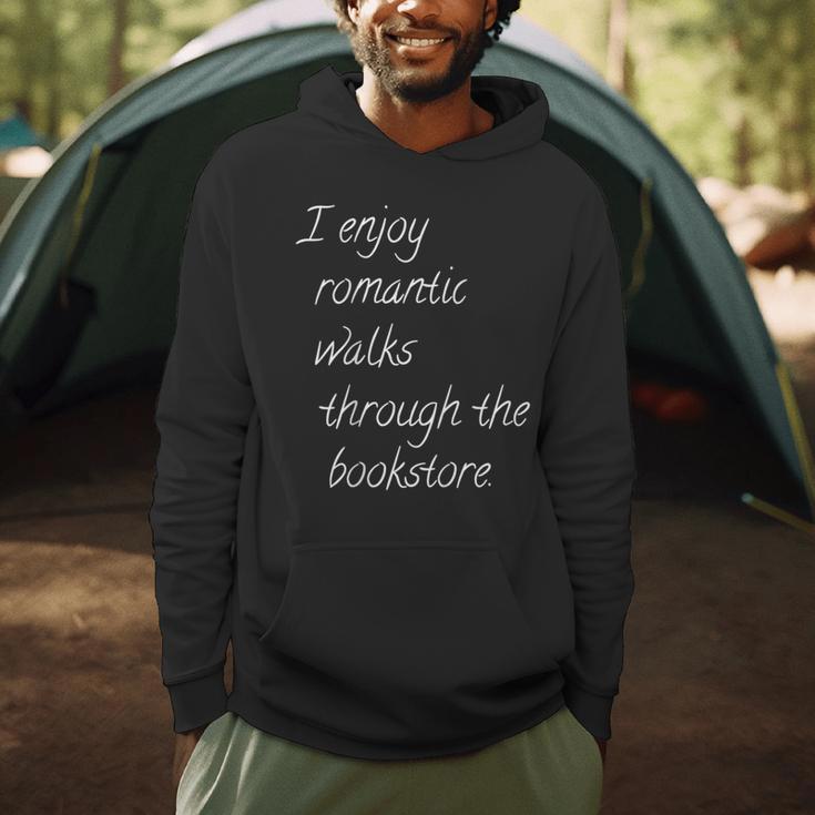 I Enjoy Romantic Walks Through The Bookstore Men Hoodie