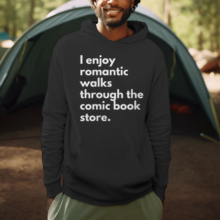 I Enjoy Romantic Walks Through The Comic Book Store Comics Men Hoodie I Enjoy Romantic Walks Through The Comic Book Store Comics Men Hoodie