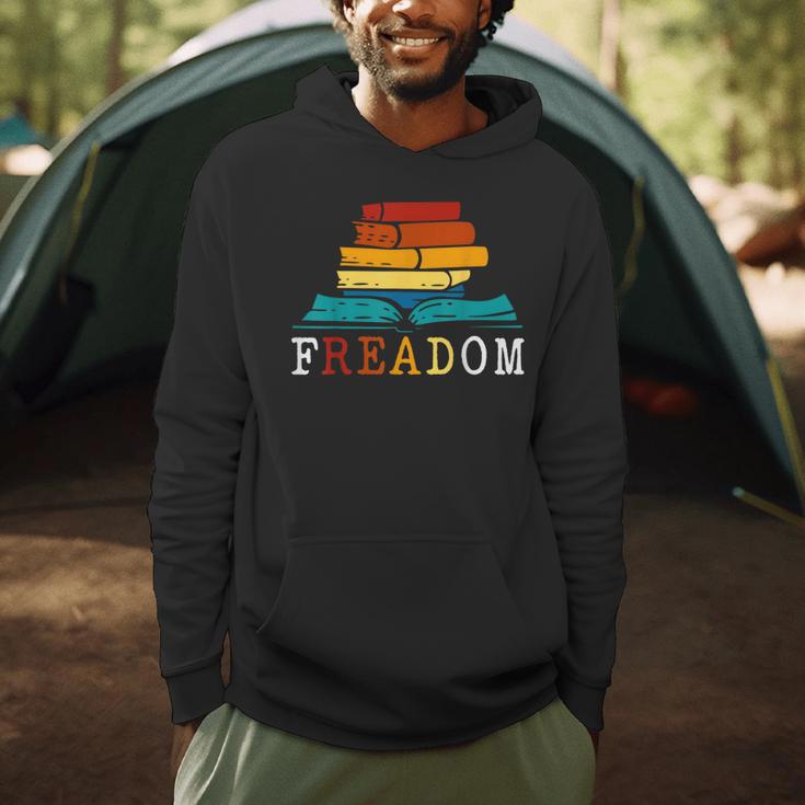 Freadom Read Banned Books Reader Bookworm Men Hoodie