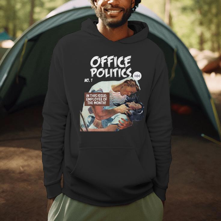 FUNNY WORKPLACE Retro Romance Comic Book Parody Men Hoodie