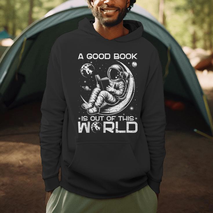 A Good Book Is Out Of This World Space Book Lover Men Hoodie A Good Book Is Out Of This World Space Book Lover Men Hoodie