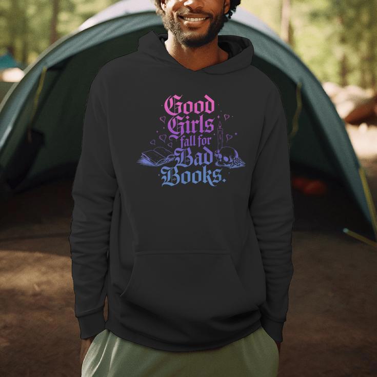 Good Girls Fall For Bad Books Smut Bookish Quote Men Hoodie