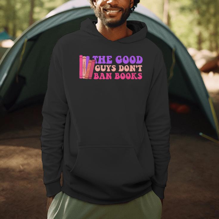 The Good Guys Don't Ban Books Reading Men Hoodie