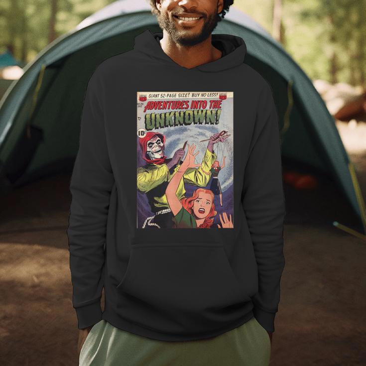 Halloween Horror Vintage Voodoo Comic Book Retro Scary Men Hoodie
