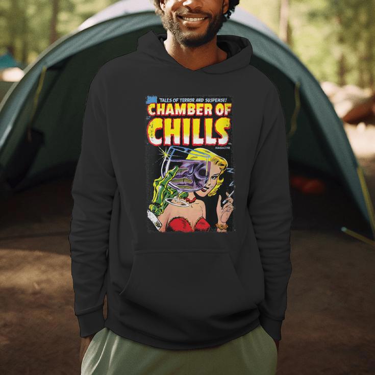 Horror Comic Book Cover Chamber Of Chills 19 Men Hoodie Horror Comic Book Cover Chamber Of Chills 19 Men Hoodie