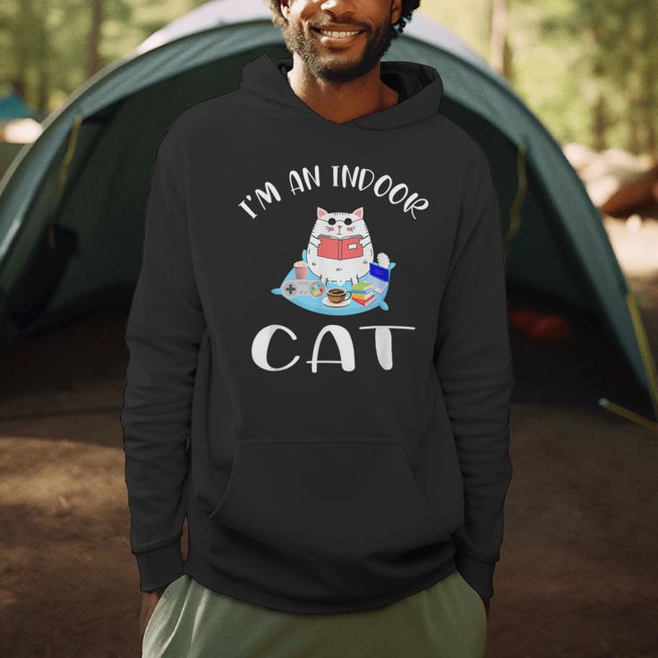 I'm An Indoor Cat I Drink Coffee Read Books Play Games Men Hoodie I'm An Indoor Cat I Drink Coffee Read Books Play Games Men Hoodie