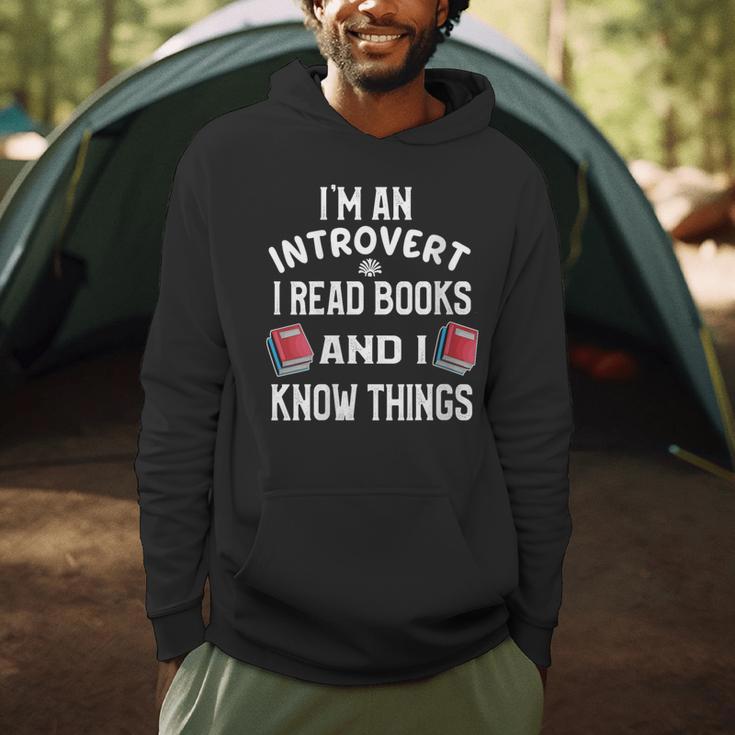 I'm An Introvert I Read Books And I Know Things Apparel Men Hoodie