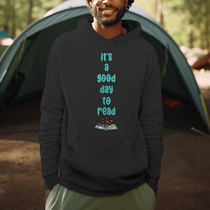 It's A Good Day To Read Book Worm Library Nerds Men Hoodie