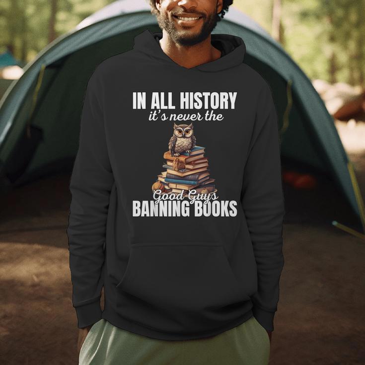 Its Never The Good Guys Banning Books Banned Lover Owl Men Hoodie