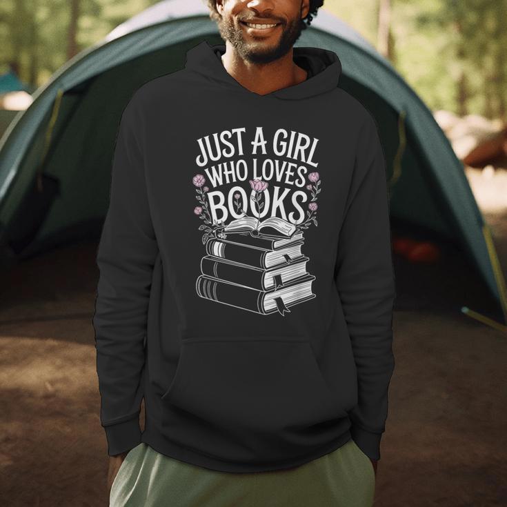 Just a Girl Who Loves Books Book Lover Reading For Women Men Hoodie Just a Girl Who Loves Books Book Lover Reading For Women Men Hoodie