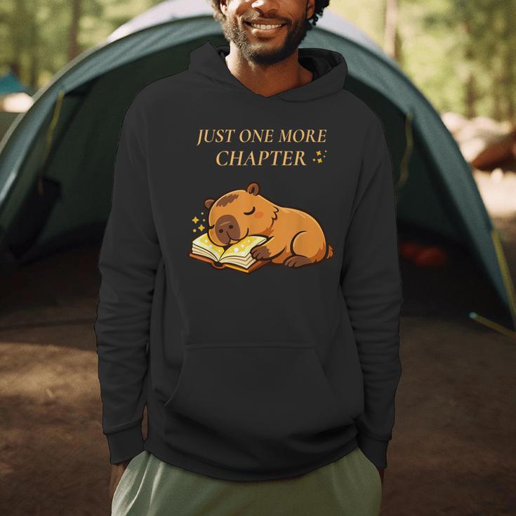 Just One More Chapter Capybara With Book Men Hoodie