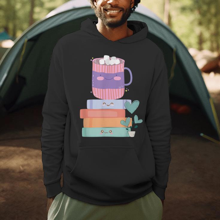 Kawaii Pastel Goth Cute Hot Chocolate Book Lover Anime Art Men Hoodie Kawaii Pastel Goth Cute Hot Chocolate Book Lover Anime Art Men Hoodie