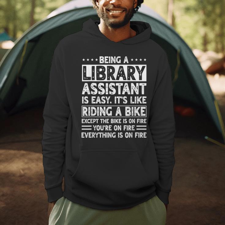 Library Assistant Librarian Associate Keeper Book Lover Men Hoodie
