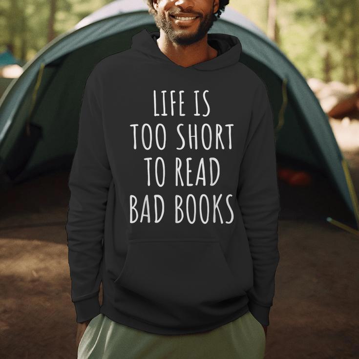 Life Is Too Short To Read Bad Books Bookworm Librarian Men Hoodie