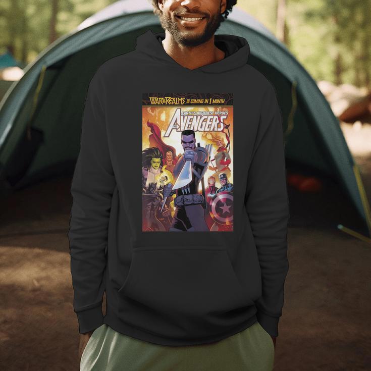 Marvel Comixology Avengers War Of Vampires Comic Book Cover Men Hoodie