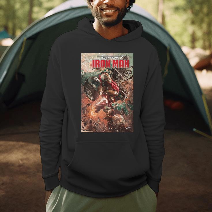 Marvel Comixology Iron Man Stark Realities Comic Book Cover Men Hoodie