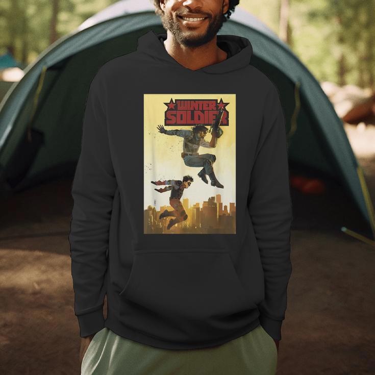 Marvel Comixology Winter Soldier 3 Of 5 Comic Book Cover Men Hoodie Marvel Comixology Winter Soldier 3 Of 5 Comic Book Cover Men Hoodie