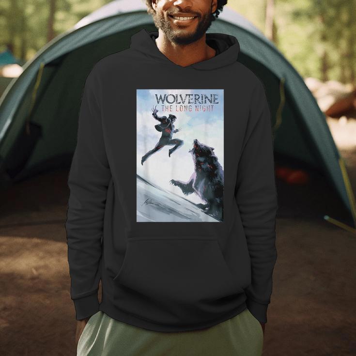 Marvel Comixology Wolverine Long Nights Comic Book Cover Men Hoodie
