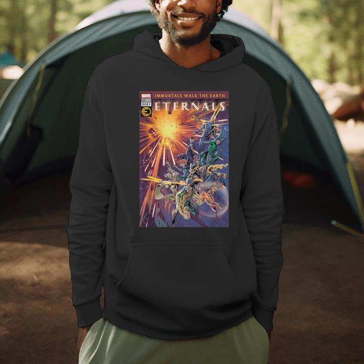Marvel Eternals Comic Book Cover Immortals Walk The Earth Men Hoodie