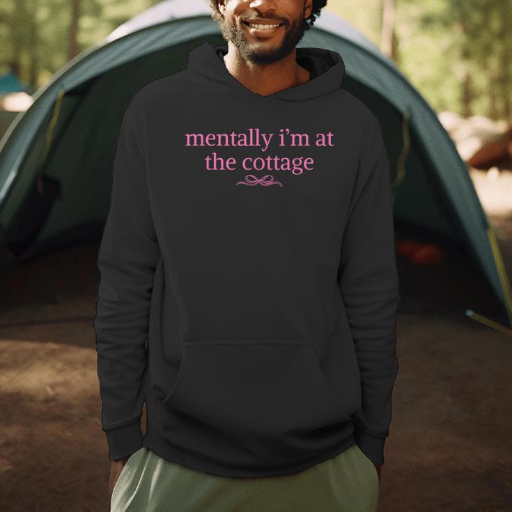Mentally I'm At The Cottage Bookish Romance Book Lover Men Hoodie Mentally I'm At The Cottage Bookish Romance Book Lover Men Hoodie