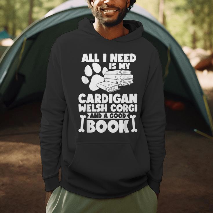 All i Need Is My Cardigan Welsh Corgi And a Good Book Men Hoodie