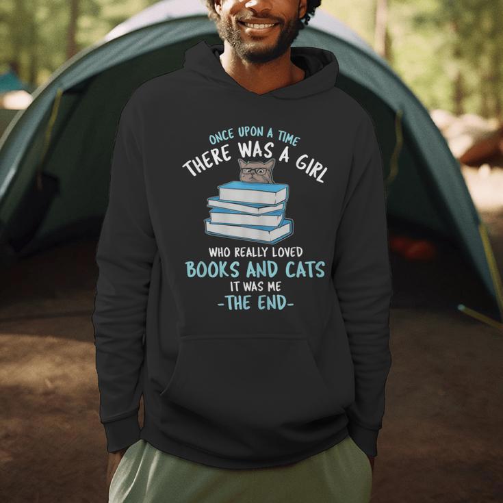 Once Upon a Timee There Was a Girl Who Loved Catts And Books Men Hoodie Once Upon a Timee There Was a Girl Who Loved Catts And Books Men Hoodie
