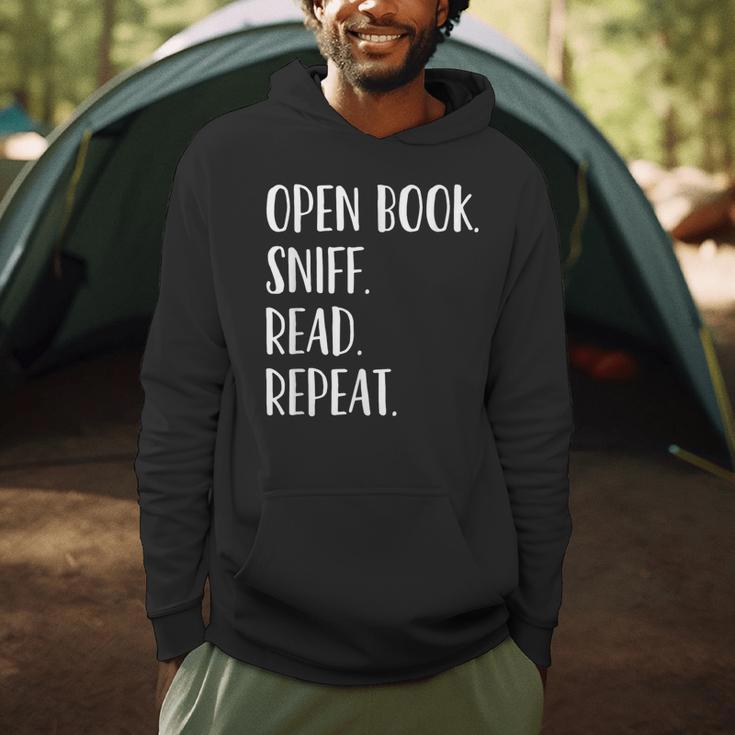 Open Book Sniff Read Repeat T-Shirt Men Hoodie