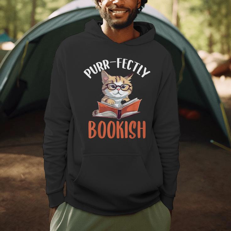 Purr-Fectly Bookish Cats And Books Men Hoodie Purr-Fectly Bookish Cats And Books Men Hoodie