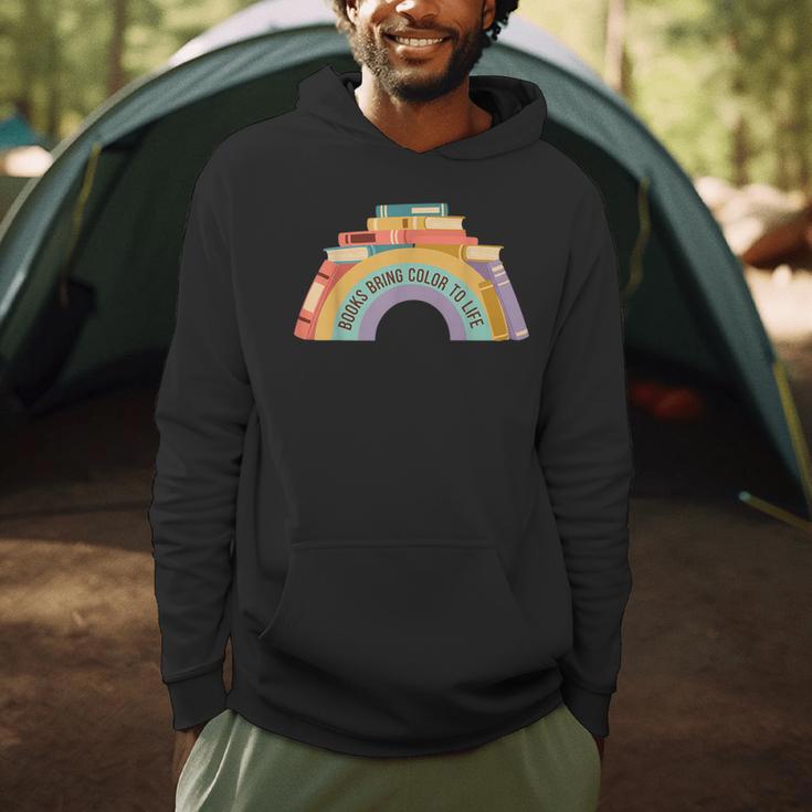 Rainbow Books Teacher Books Bring Color To Life Tee Men Hoodie Rainbow Books Teacher Books Bring Color To Life Tee Men Hoodie
