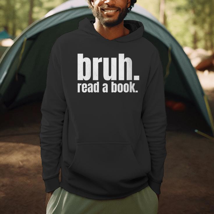 Read A Book Bruh English Teacher Reading Literature Men Hoodie