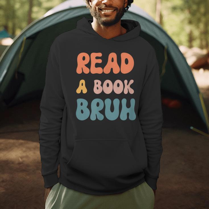Read A Book Bruh English Teacher Reading Literature Small Men Hoodie Read A Book Bruh English Teacher Reading Literature Small Men Hoodie