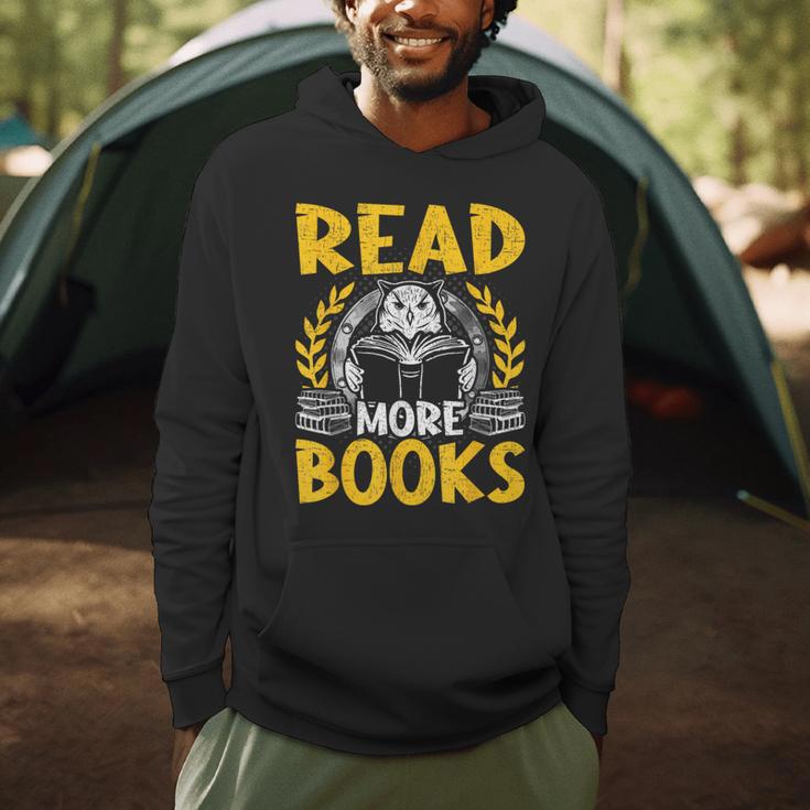 Read More Books Book Lovers Reading Men Hoodie