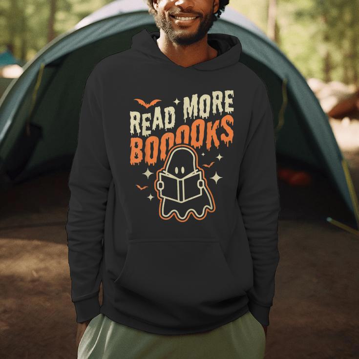 Read More Books Halloween Cute Ghost Boo Librarian Teacher For Men Women Kids Men Hoodie