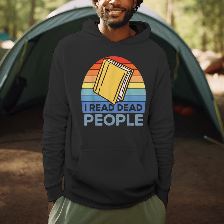 I Read Dead People Book Nerds Reading Men Hoodie