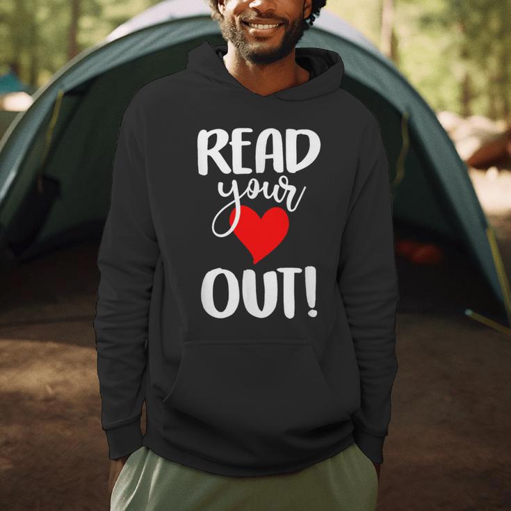 Read Your Heart Out Book Reading For Women & Men Men Hoodie